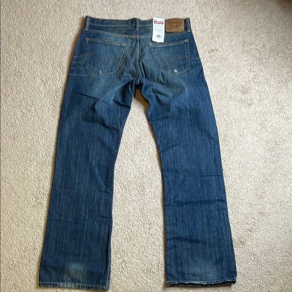 Levi's 527 Blue Bootcut Jeans (Size: 36x34) - Picture 5 of 6